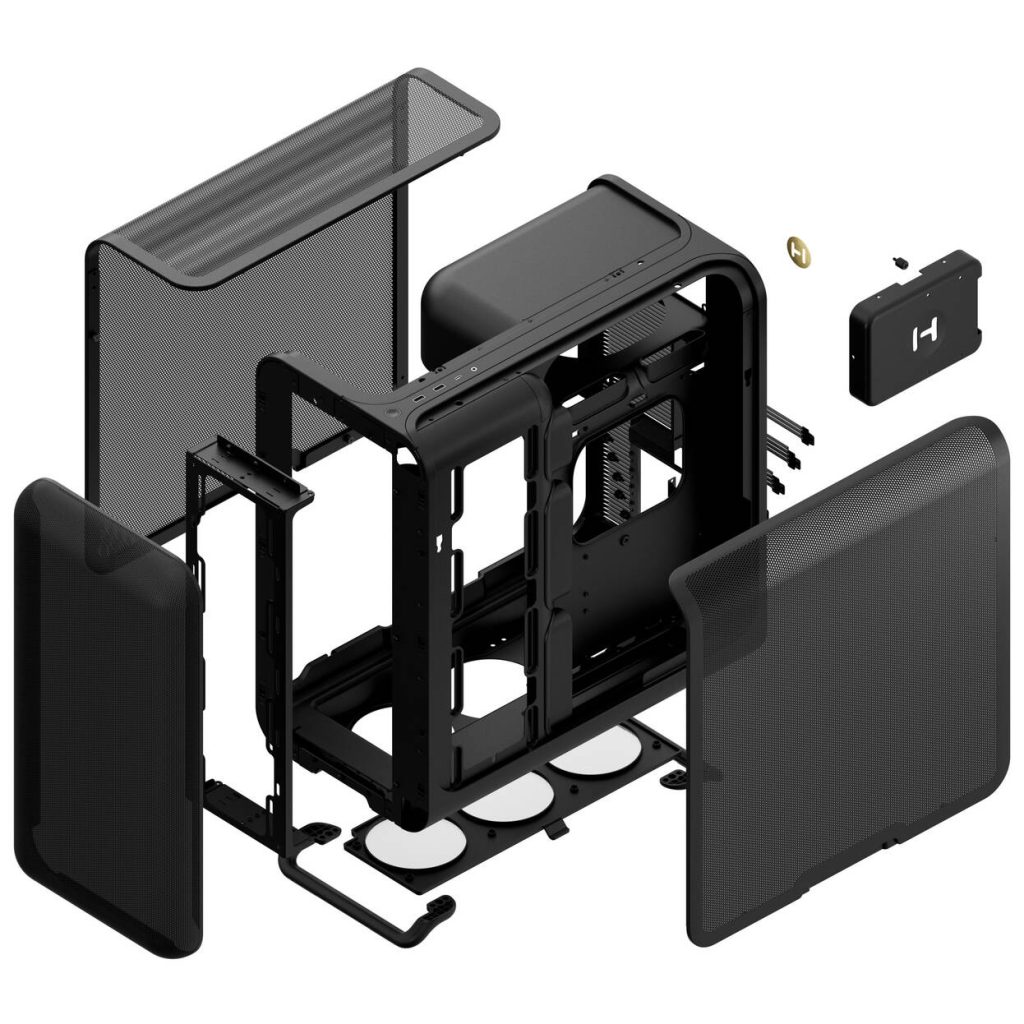 HYTE X50 Air Midi Tower - Pitch Black