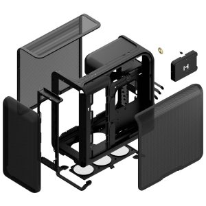HYTE X50 Air Midi Tower - Pitch Black