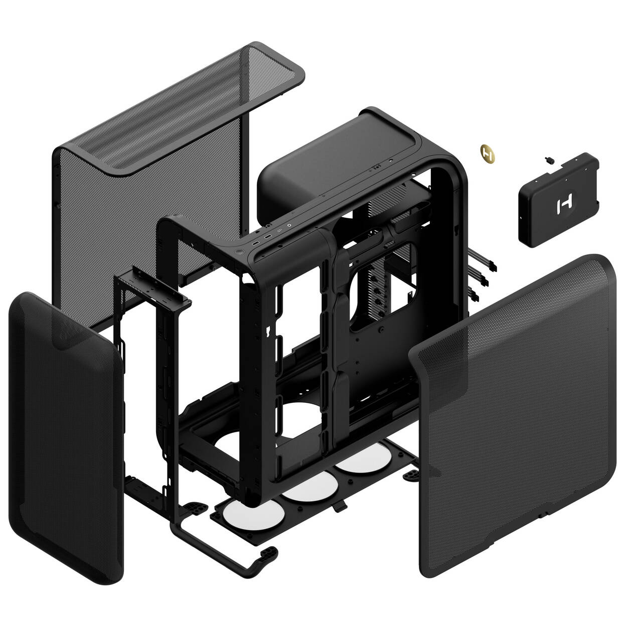 HYTE X50 Air Midi Tower - Pitch Black