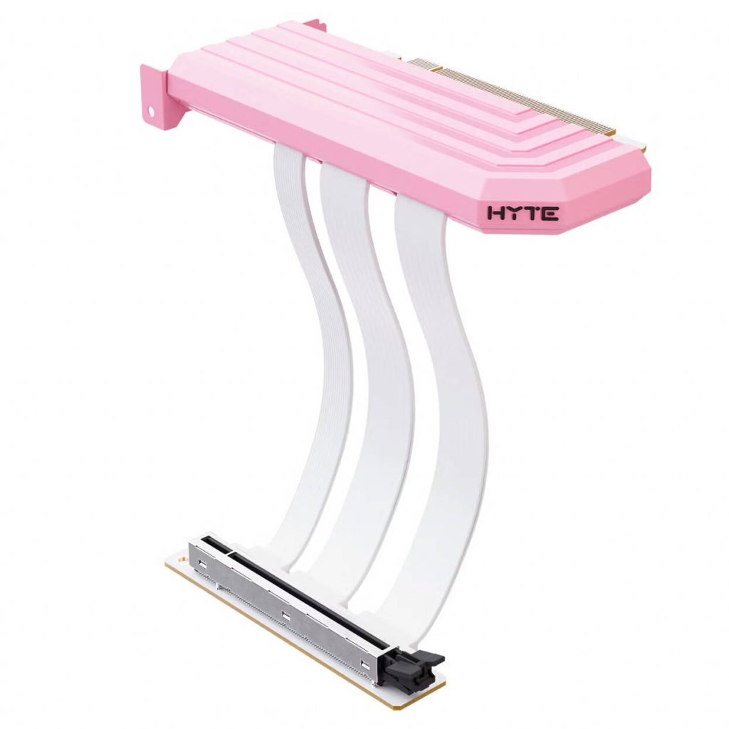 HYTE PCIE 5.0 Hyper Riser Cable - Strawberry Milk