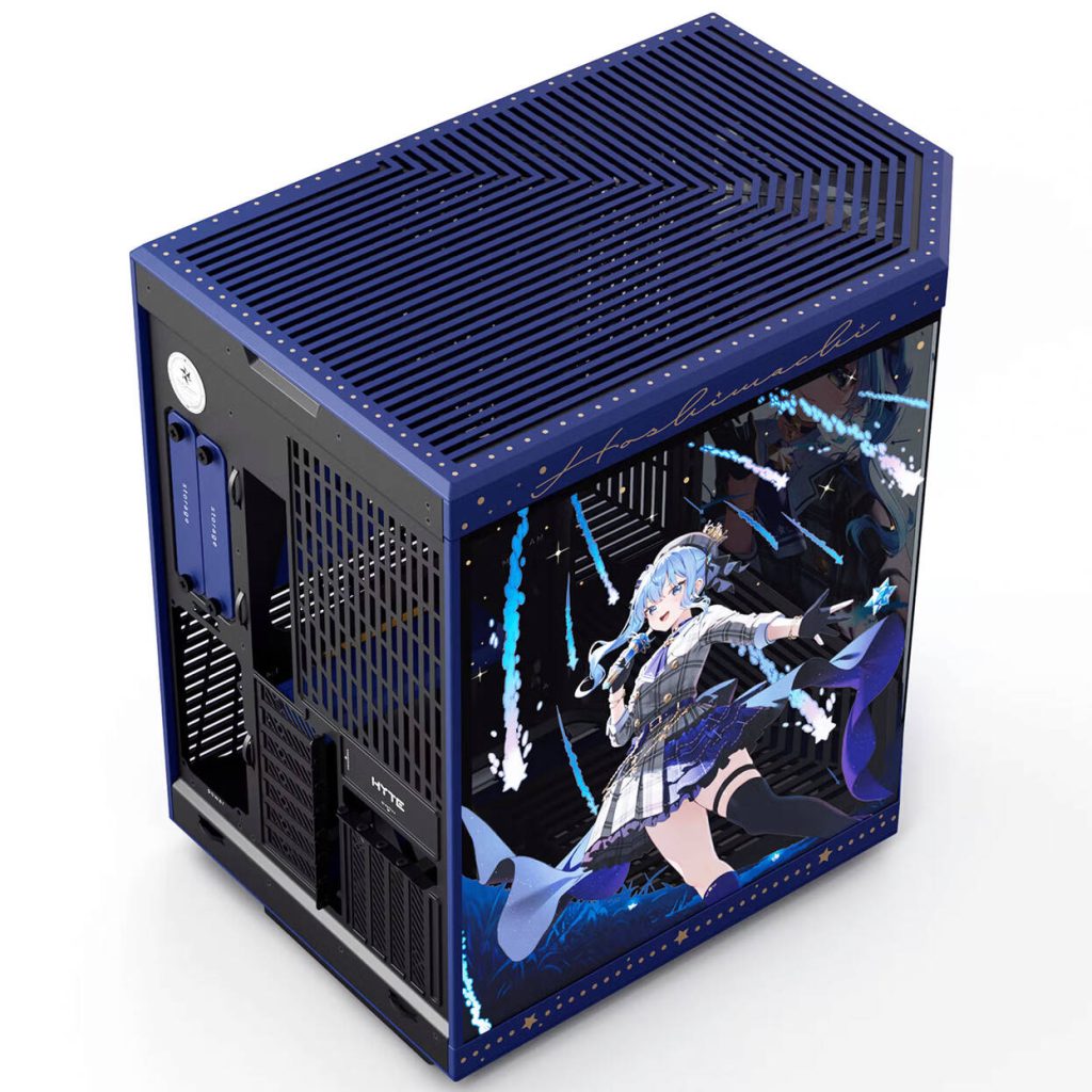HYTE Y70 Suisei Edition PC Case, Mid Tower, E-ATX, Tempered Glass - Blue