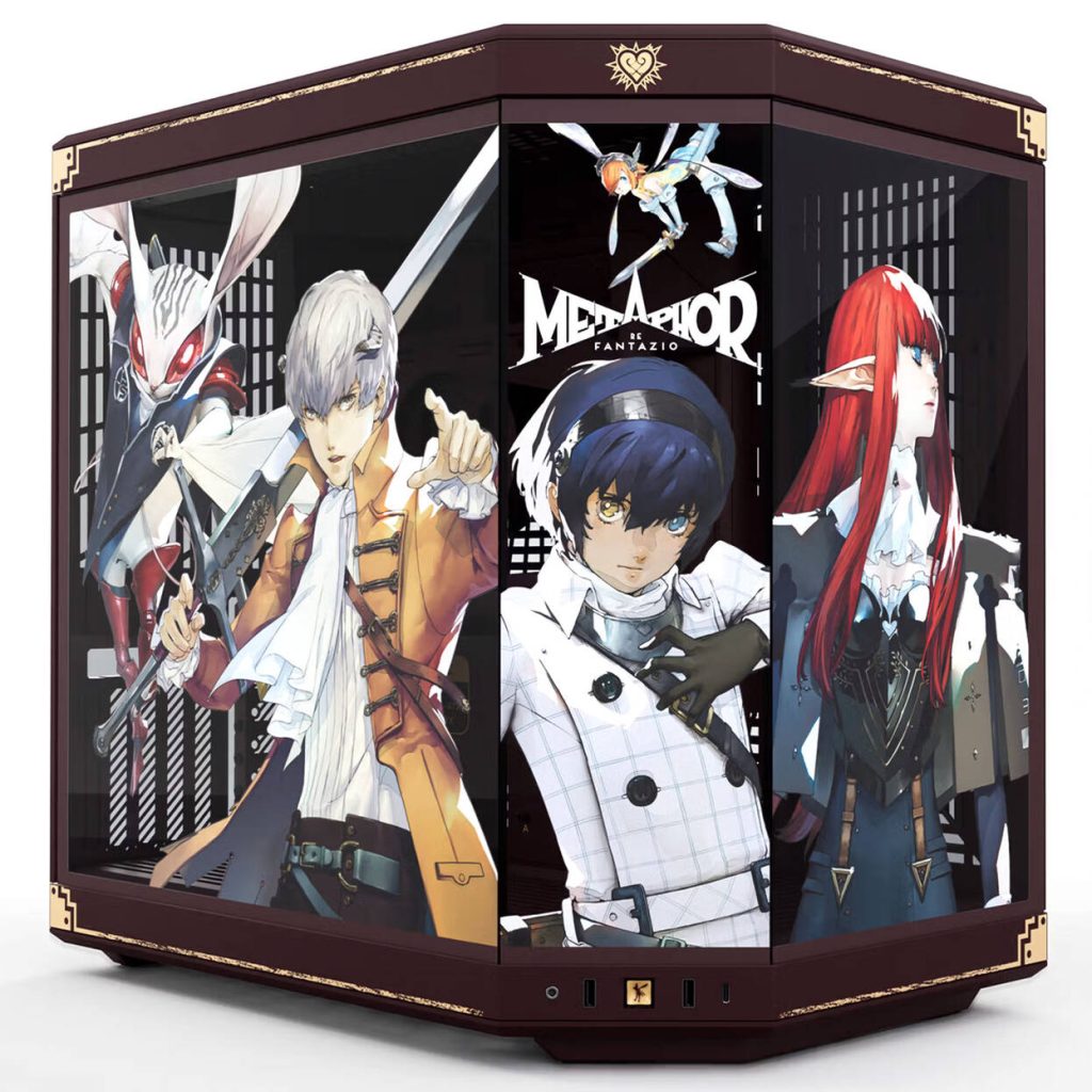 HYTE Y70 Metaphor: ReFantazio PC Case, Mid-Tower, E-ATX, Tempered Glass - Bordeaux Red : image 1