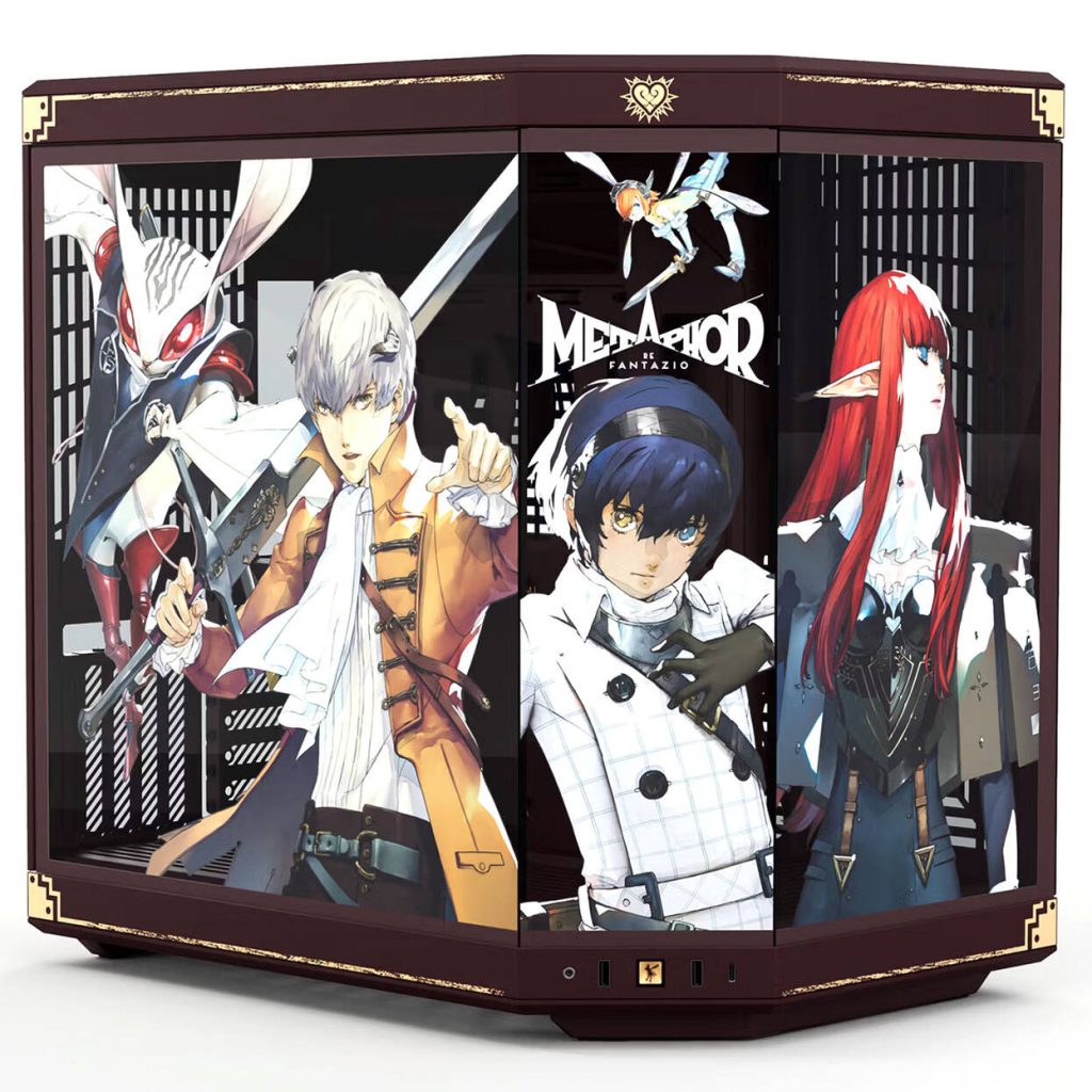 HYTE Y70 Metaphor: ReFantazio PC Case, Mid-Tower, E-ATX, Tempered Glass - Bordeaux Red : image 3