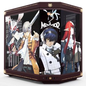 HYTE Y70 Metaphor: ReFantazio PC Case, Mid-Tower, E-ATX, Tempered Glass - Bordeaux Red : image 1