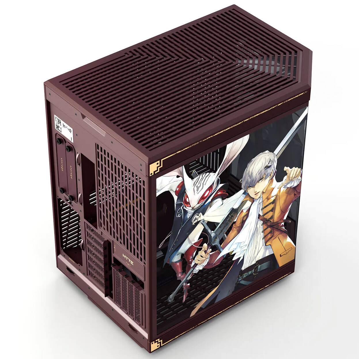 HYTE Y70 Metaphor: ReFantazio PC Case, Mid-Tower, E-ATX, Tempered Glass - Bordeaux Red : image 7