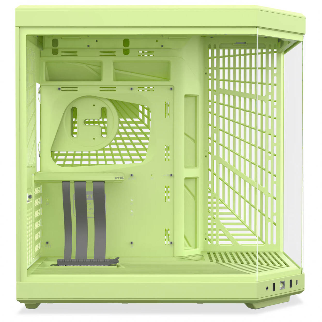 HYTE Y70 PC Case, Mid Tower, E-ATX, Tempered Glass - matcha milk