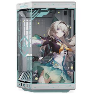 HYTE Y70 Firefly Japan Edition PC Case, Mid-Tower, E-ATX Tempered Glass - Silver