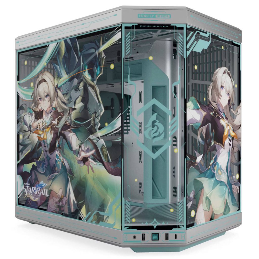 HYTE Y70 Firefly Japan Edition PC Case, Mid-Tower, E-ATX Tempered Glass - Silver