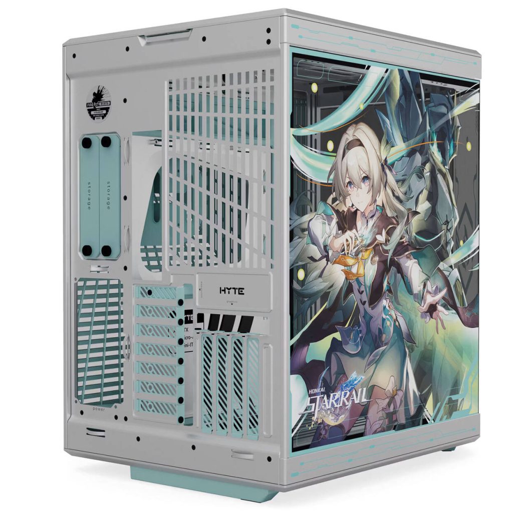 HYTE Y70 Firefly Japan Edition PC Case, Mid-Tower, E-ATX Tempered Glass - Silver