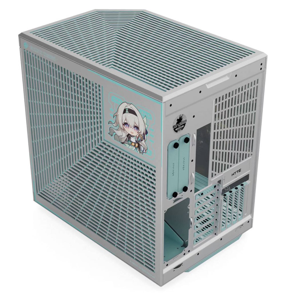 HYTE Y70 Firefly Japan Edition PC Case, Mid-Tower, E-ATX Tempered Glass - Silver