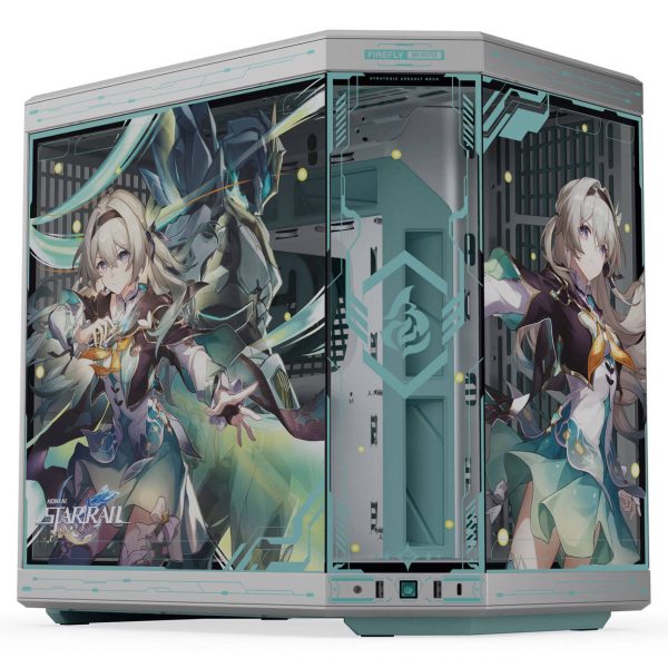 HYTE Y70 Firefly Japan Edition PC Case, Mid-Tower, E-ATX Tempered Glass – Silver