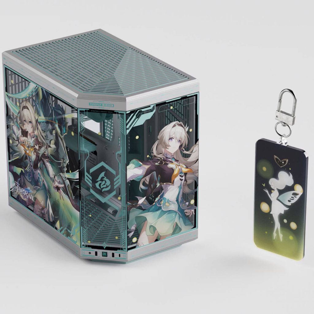 HYTE Y70 Firefly Japan Edition PC Case, Mid-Tower, E-ATX Tempered Glass - Silver