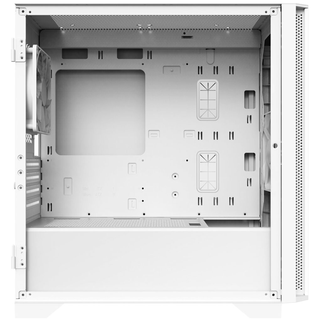 Montech AIR 100 LITE PC Case, Mid Tower, Micro-ATX, Tempered Glass - white