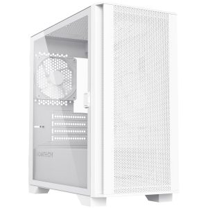 Montech AIR 100 LITE PC Case, Mid Tower, Micro-ATX, Tempered Glass - white