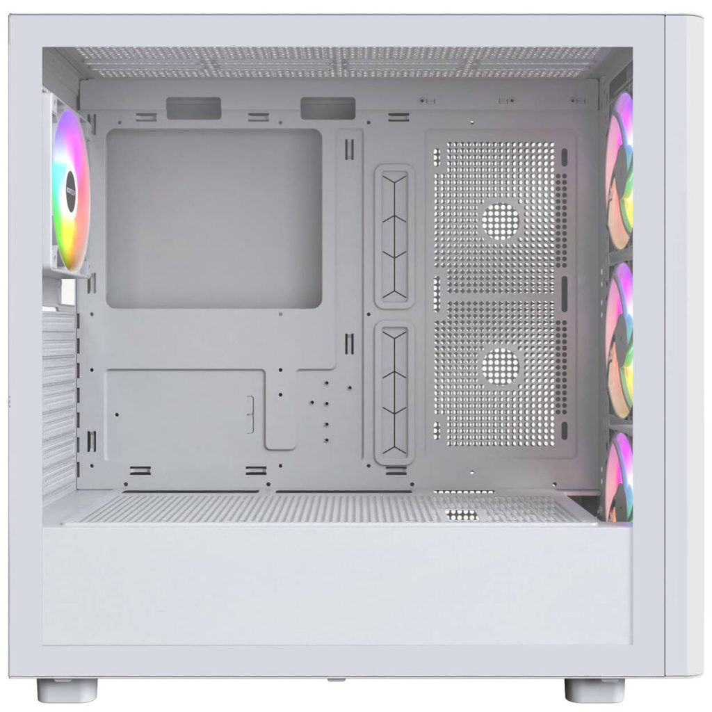 Montech XR Wood PC Case, Mid Tower, ATX, ARGB, Tempered Glass - White