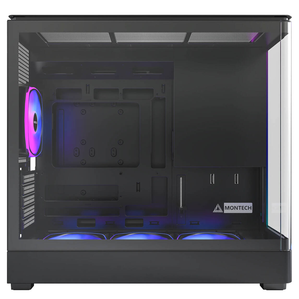 Montech KING 15 PRO PC Case, Mini Case, mATX, Tempered Glass, RGB - black