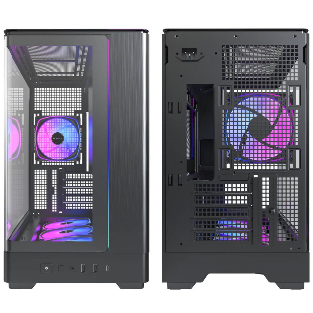 Montech KING 15 PRO PC Case, Mini Case, mATX, Tempered Glass, RGB - black