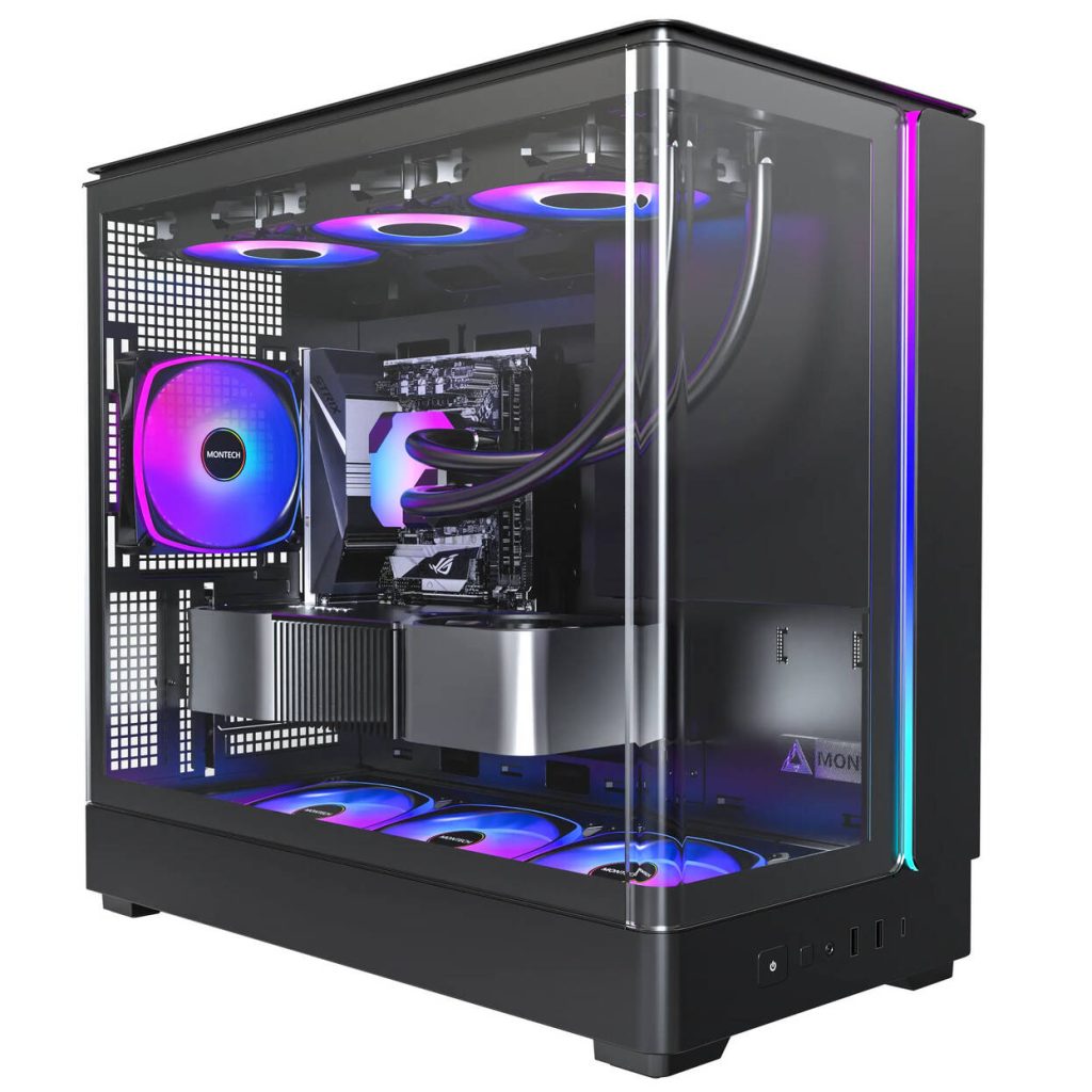 Montech KING 15 PRO PC Case, Mini Case, mATX, Tempered Glass, RGB - black