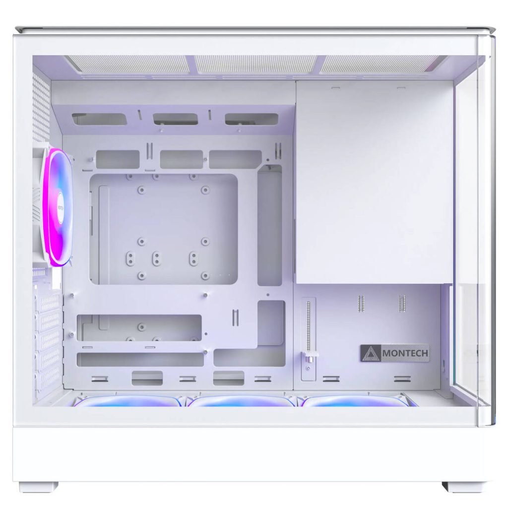 Montech KING 15 PRO PC Case, Mini Case, mATX, Tempered Glass, RGB - white