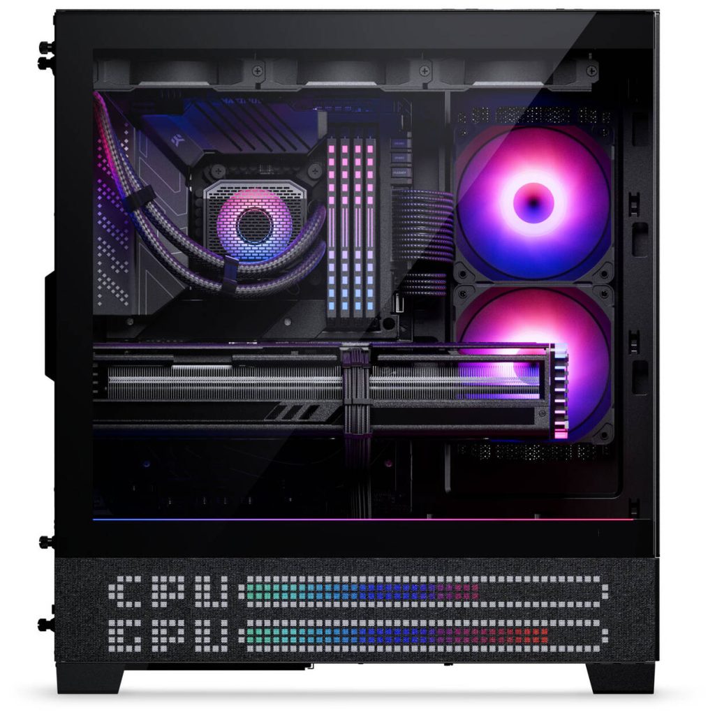 Phanteks XT View Matrix PC Case, Mid-Tower, E-ATX, Tempered Glass, Matrix LED - Black