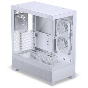 Phanteks XT View Matrix PC Case, Mid-Tower, E-ATX, Tempered Glass, Matrix LED - White
