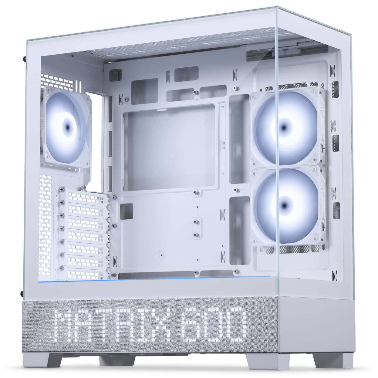 Phanteks XT View Matrix PC Case, Mid-Tower, E-ATX, Tempered Glass, Matrix LED - White
