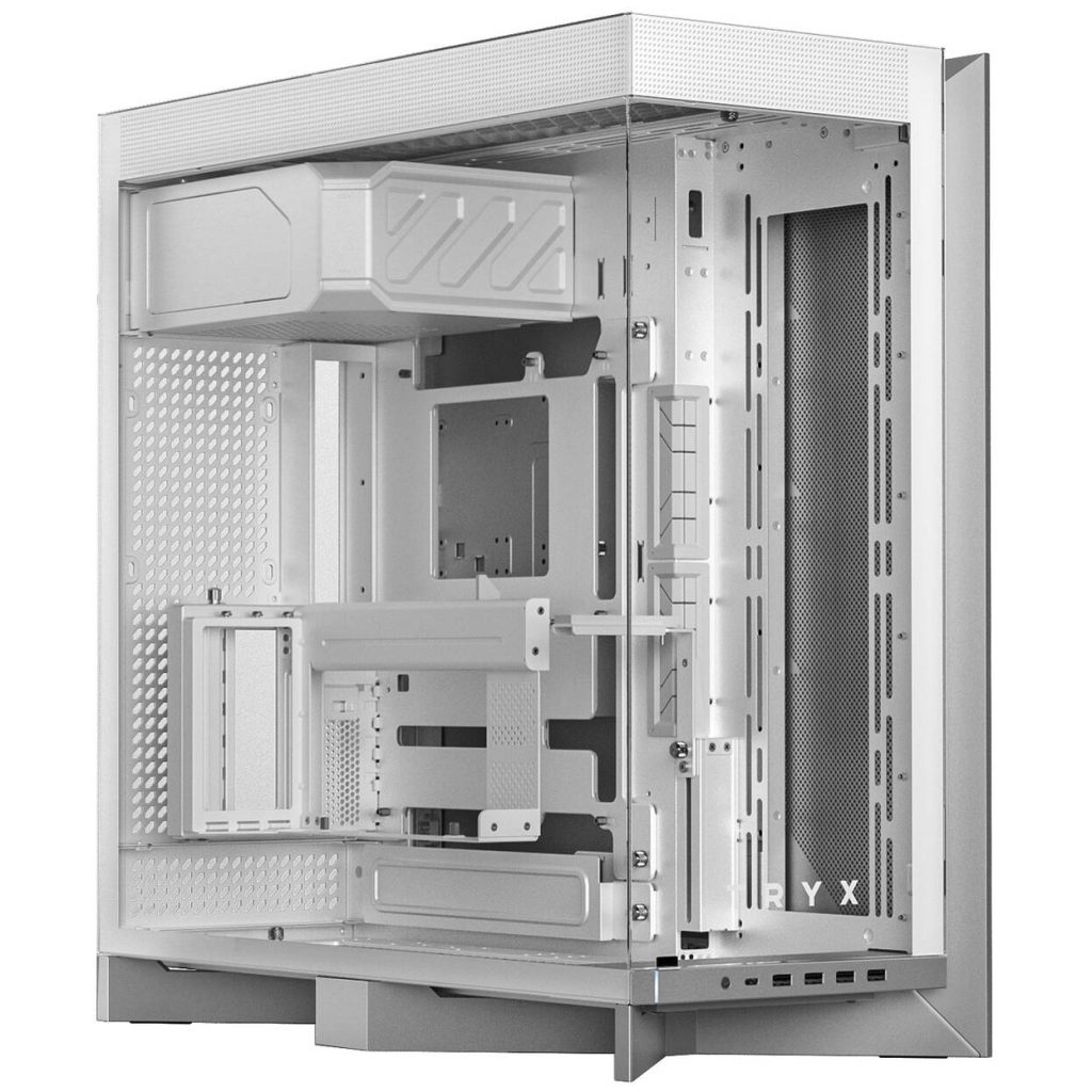 TRYX LUCA L70 PC Case, Mid-Tower, E-ATX, Tempered Glass – White : image 4