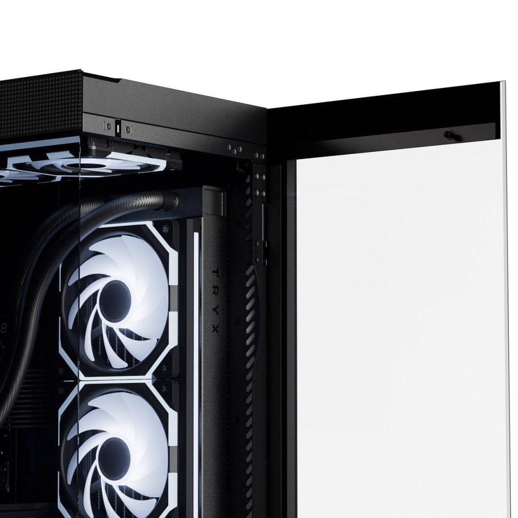 TRYX LUCA L70 PC Case, Mid-Tower, E-ATX, Tempered Glass – Black