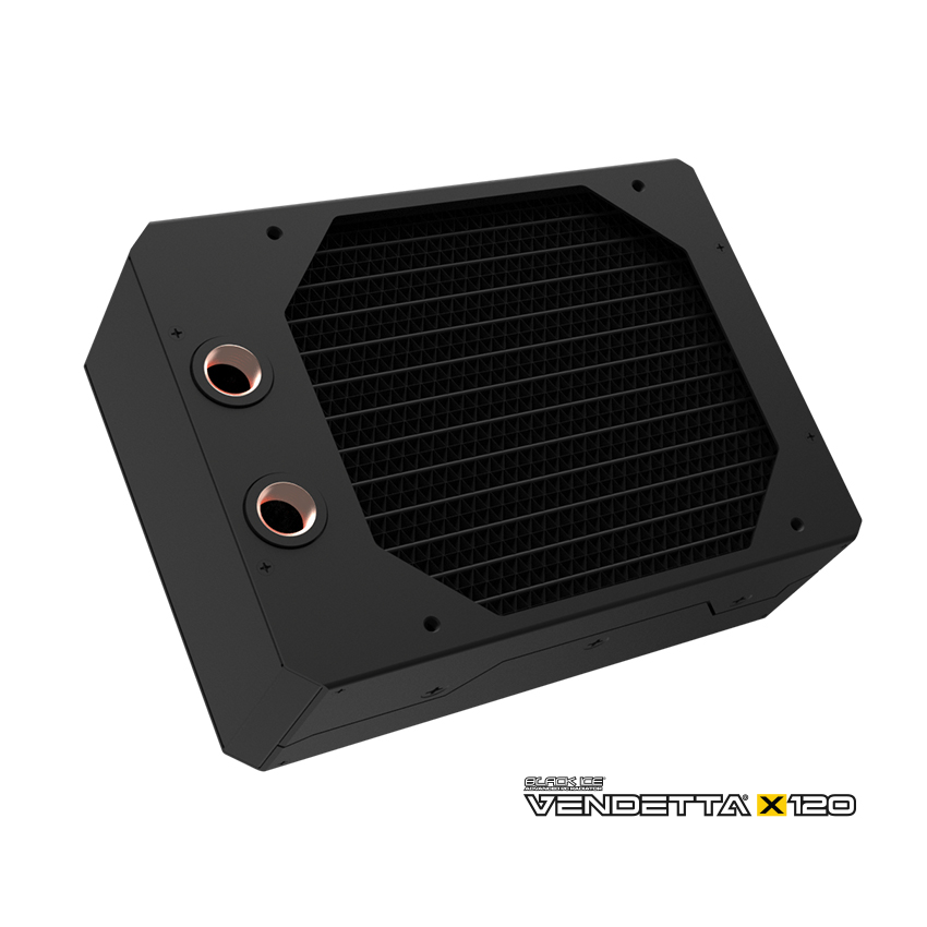 Black Ice Vendetta X120 Radiator - Omega Black