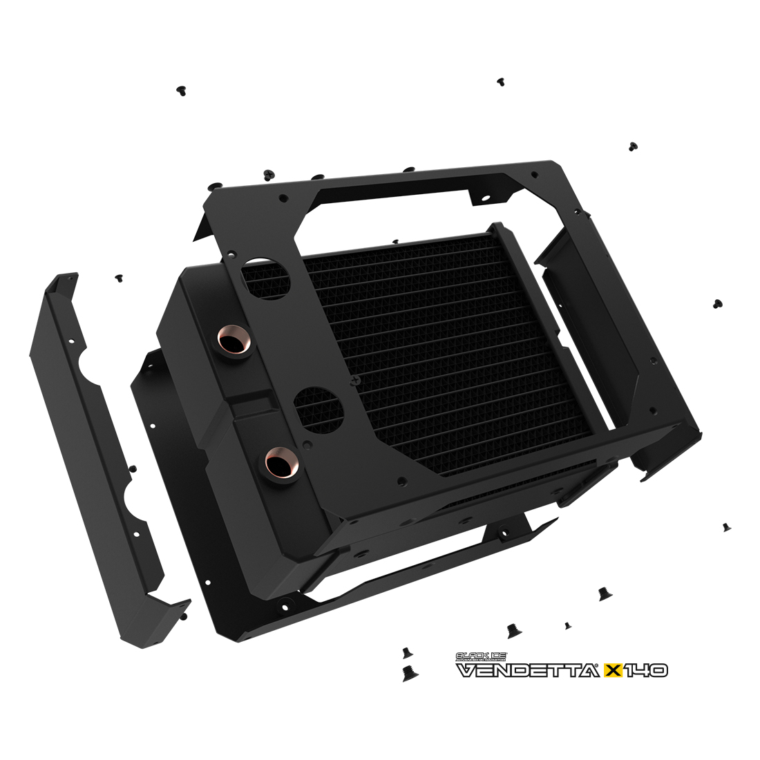 Black Ice Vendetta X120 Radiator - Omega Black