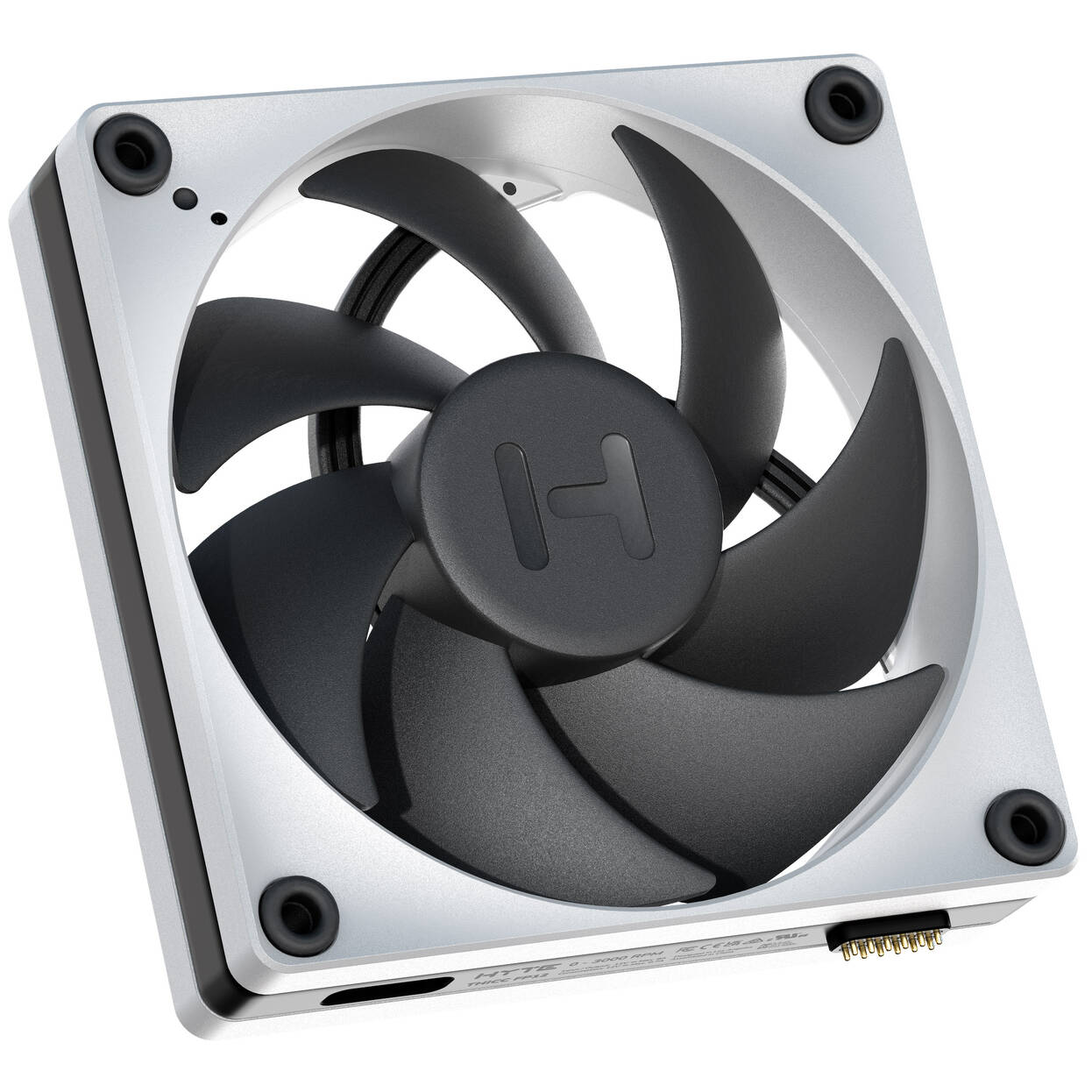Hyte FP12 THICC Fan - 120mm, silver / black, triple-pack, with Nexus Portal NP50