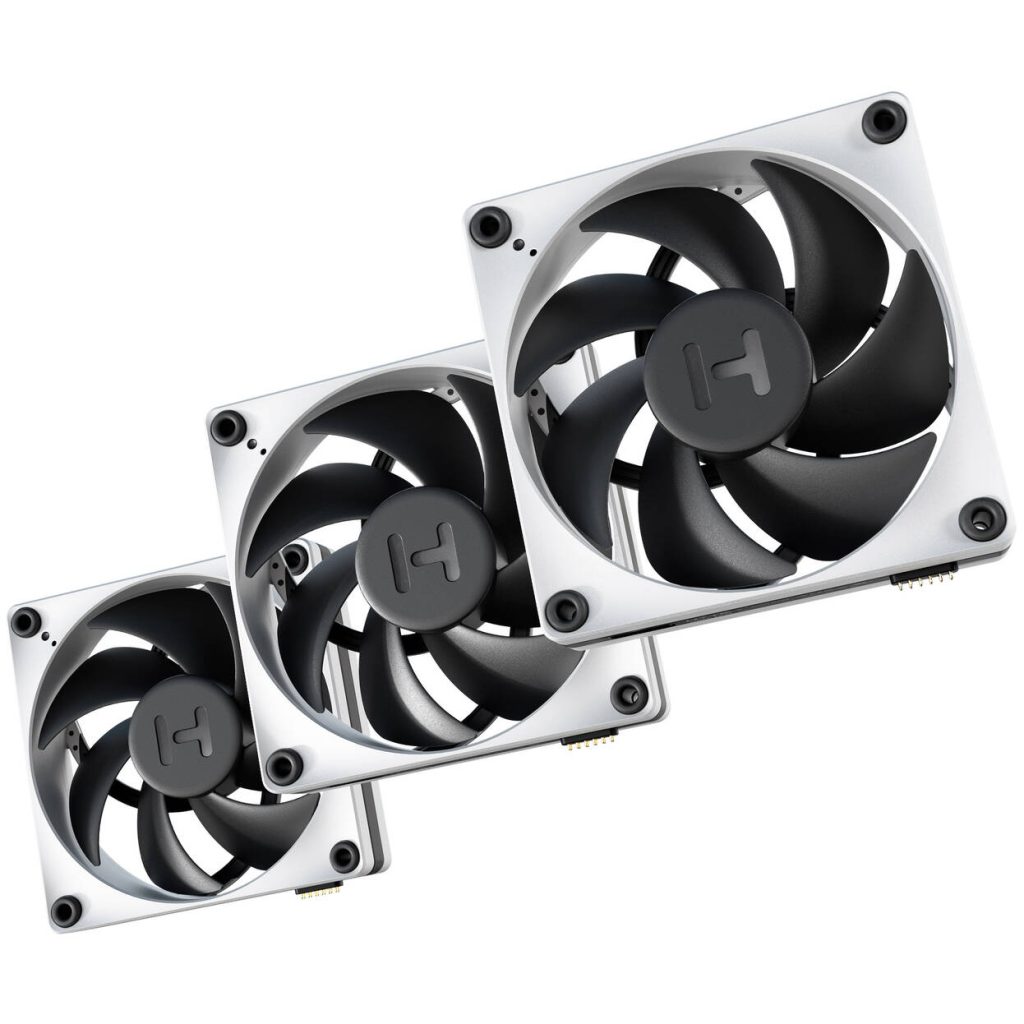 Hyte FP12 THICC Fan - 120mm, silver / black, triple-pack, with Nexus Portal NP50