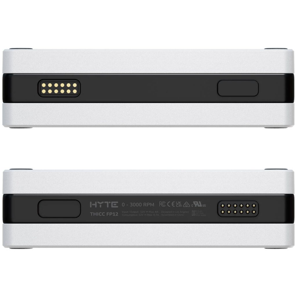 Hyte FP12 THICC Fan - 120mm, silver / black, triple-pack, with Nexus Portal NP50