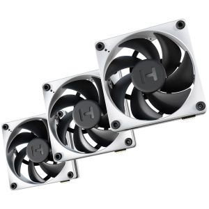 Hyte FP12 THICC Fan - 120mm, silver / black, triple-pack, with Nexus Portal NP50
