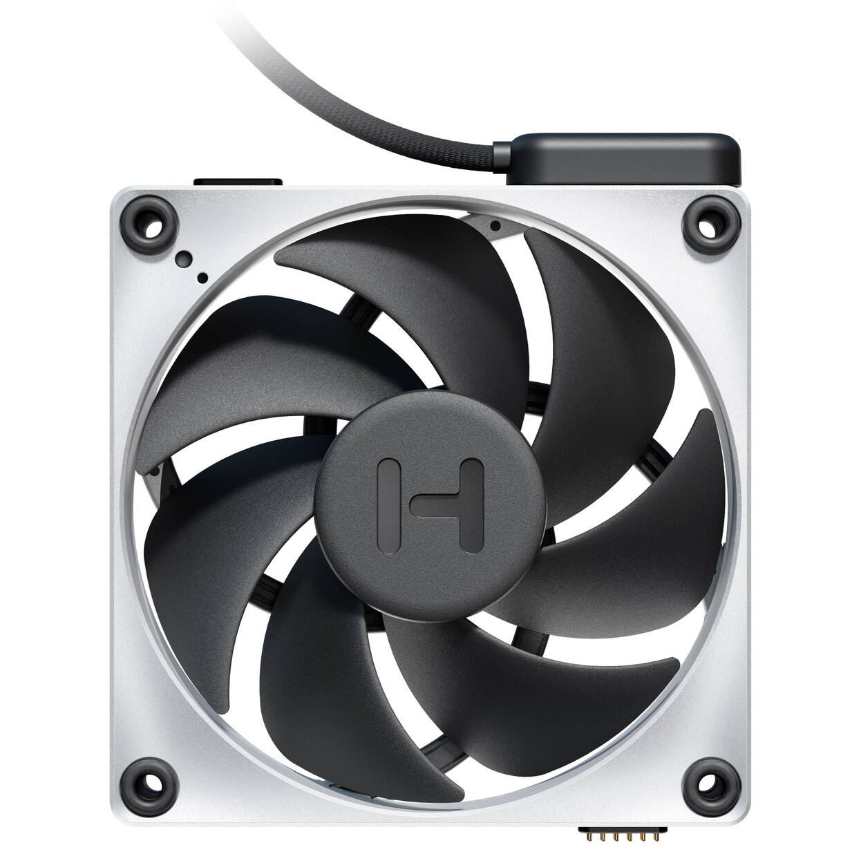 Hyte FP12 THICC Fan - 120mm, silver / black, triple-pack, with Nexus Portal NP50