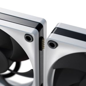 Hyte FP12 THICC Fan - 120mm, silver / black, triple-pack, with Nexus Portal NP50