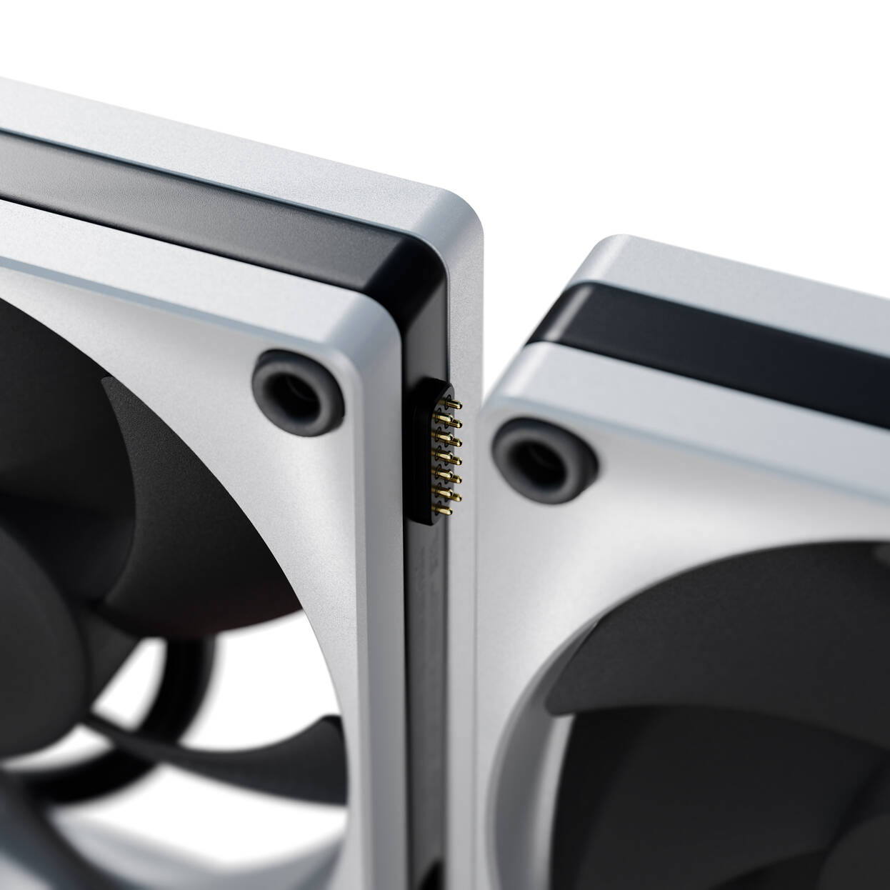 Hyte FP12 THICC Fan - 120mm, silver / black, triple-pack, with Nexus Portal NP50