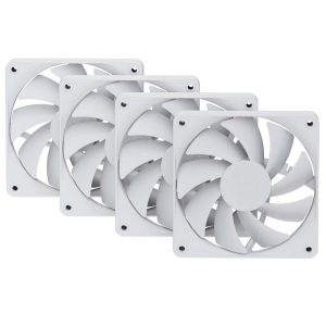 HYTE FA12 Fans, Pack of 4 - 120mm, Snow White