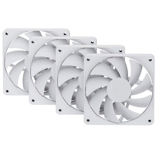 HYTE FA12 Fans, Pack of 4 – 120mm, Snow White