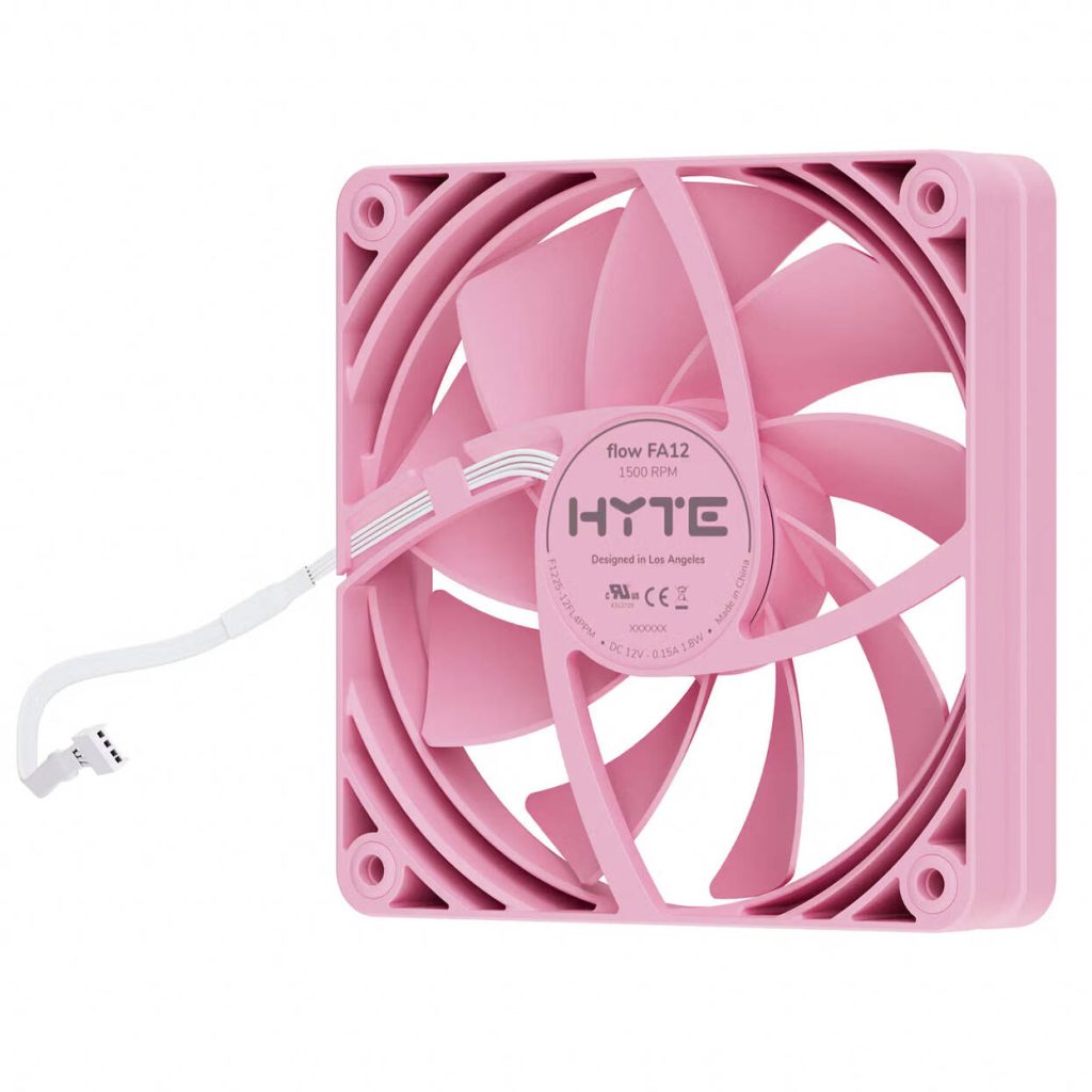 HYTE FA12 Fans, Pack of 4 - 120mm, Strawberry Milk