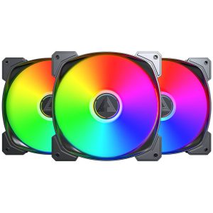 Montech HP140 PWM ARGB Fan, 3-Pack - 140mm, black : image 1