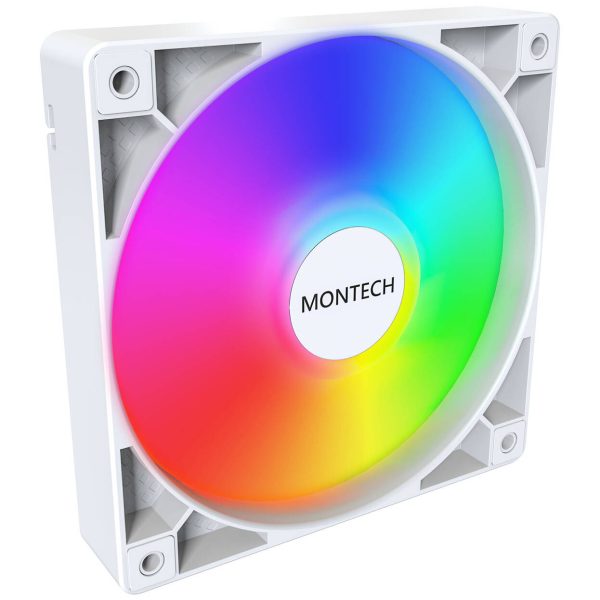 Montech GF120 PWM ARGB Fan – 120mm, White