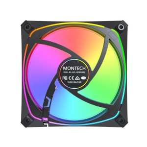 Montech AX120 PRO PWM Fan, ARGB - 3-Pack, 120mm, black
