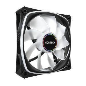 Montech RX120 PRO PWM Reverse Fan, ARGB 3-Pack, 120mm, black