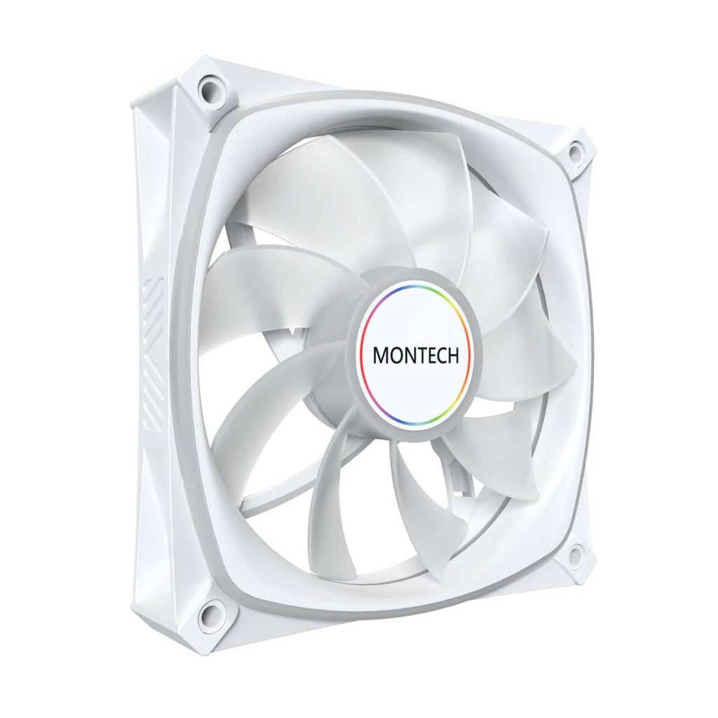 Montech RX120 PRO PWM Reverse Fan, ARGB - 3-Pack, 120mm, white : image 7