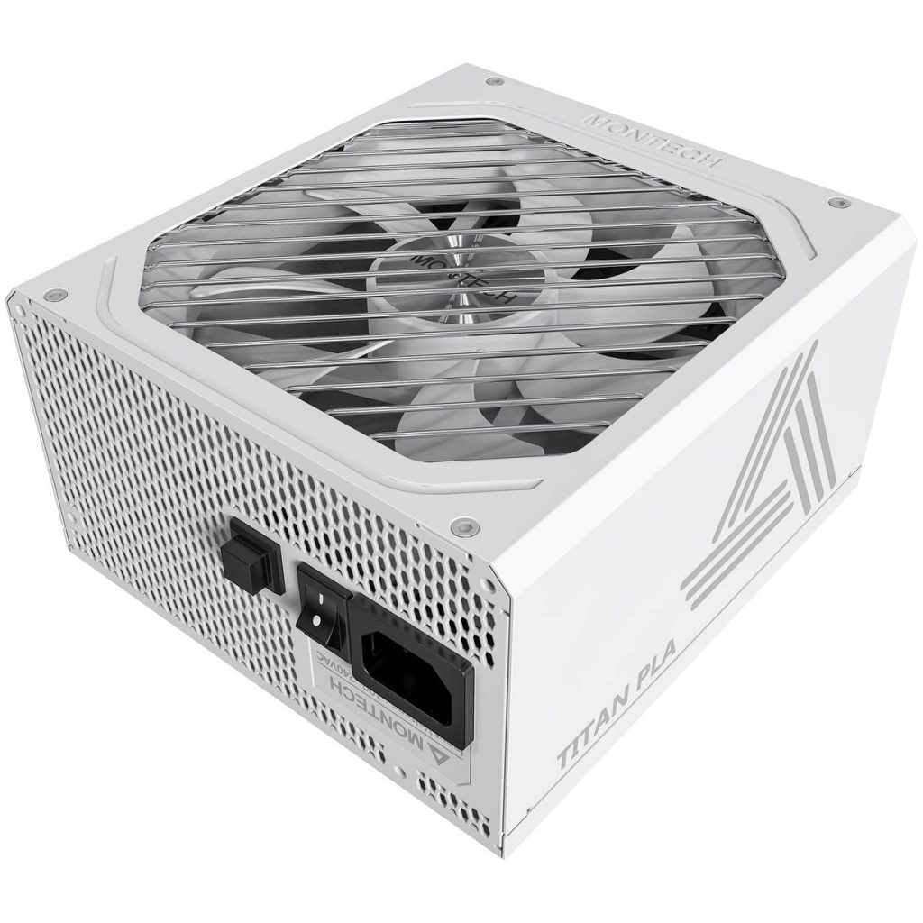 Montech Titan PLA 1000W, 80 PLUS, Cybenetics Platinum, modular, PCIe 5.1 - 1000 watts, white : image 1