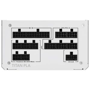 Montech Titan PLA 1000W, 80 PLUS, Cybenetics Platinum, modular, PCIe 5.1 - 1000 watts, white : image 4