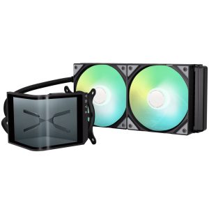 TRYX PANORAMA SE ARGB 240 All-in-One Liquid Cooler, 3D-AMOLED Display – 240mm, Black