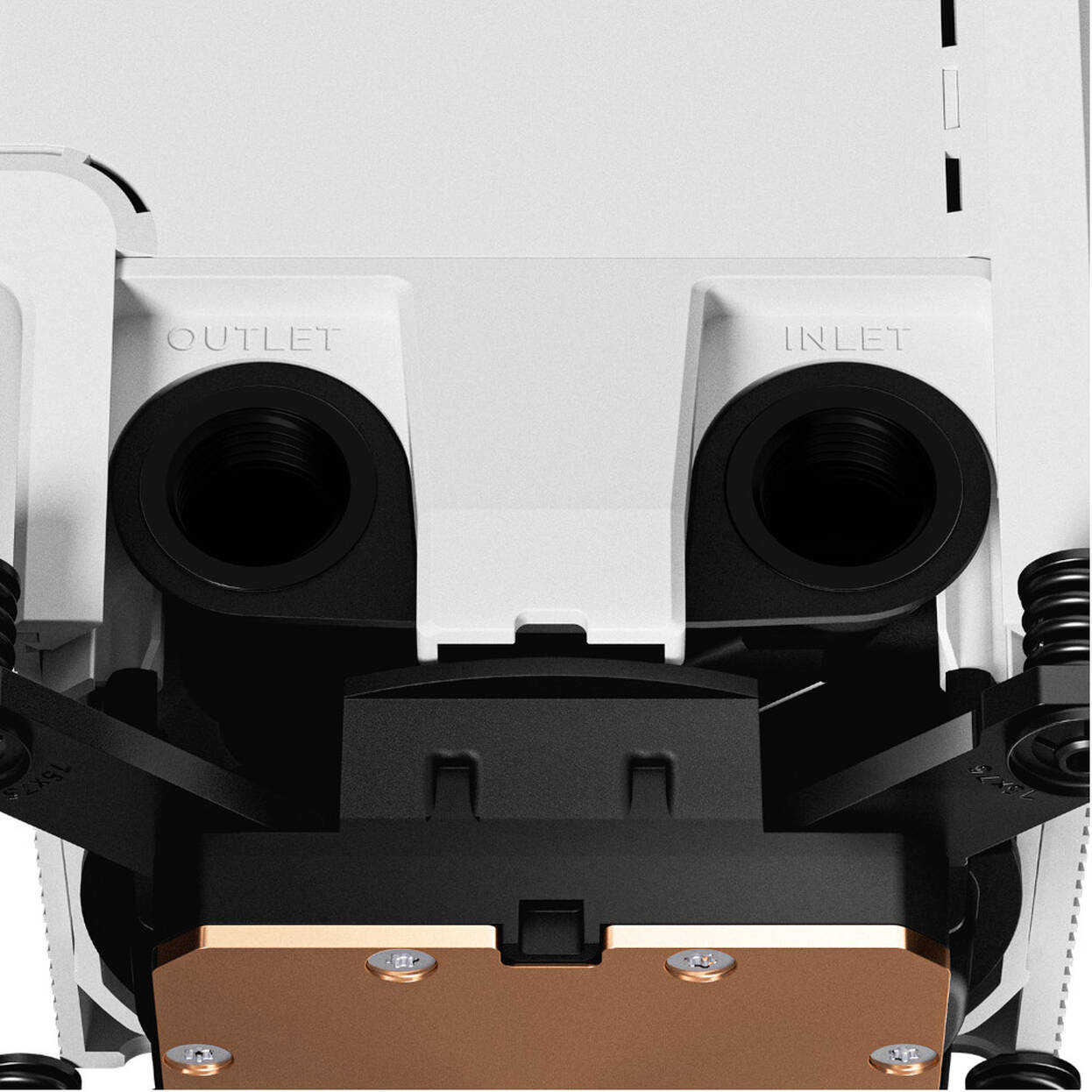 TRYX Panorama CPU Water Block, AMOLED Display, Intel and AMD Sockets - white