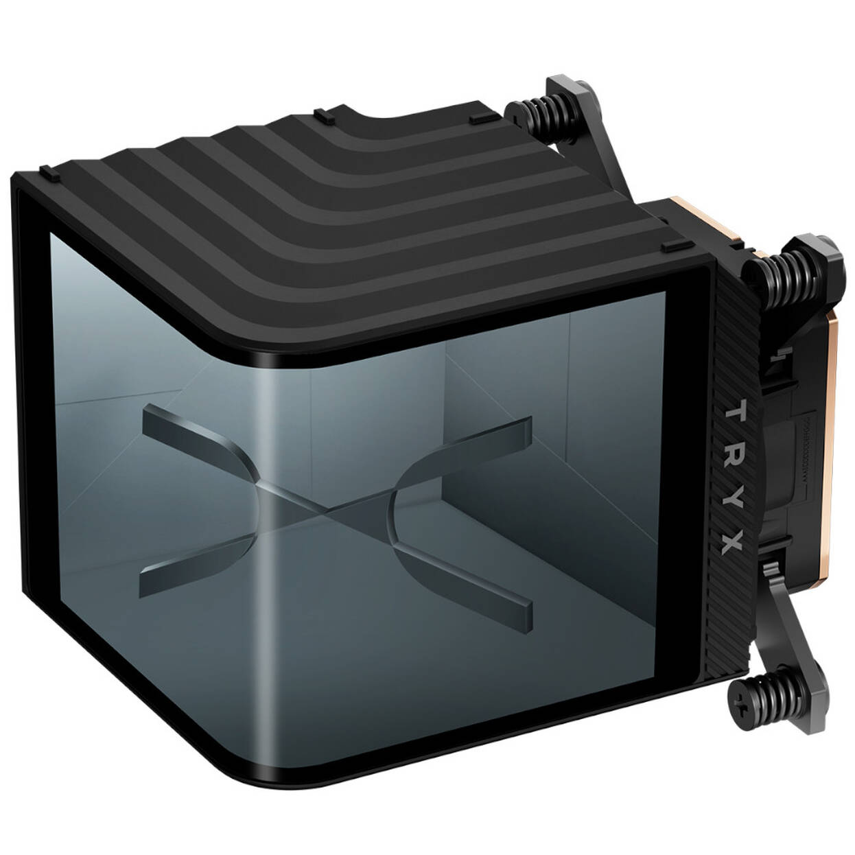 TRYX Panorama CPU Water Block, AMOLED Display, Intel and AMD Sockets - black